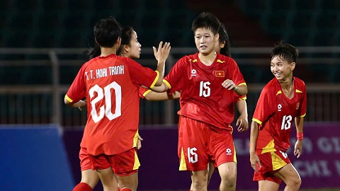  Thắng lớn Lào, U19 nữ Việt Nam gặp Indonesia ở bán kết 